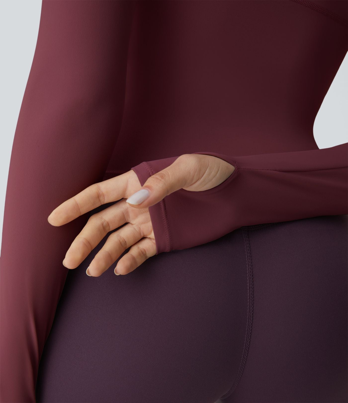 Top Sport Yoga Uni Trous pour les Pouce