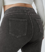 Halara Flex™ Jegging Casual Taille Haute Tricot Extensible Poche Latérale Arrière Grande Taille