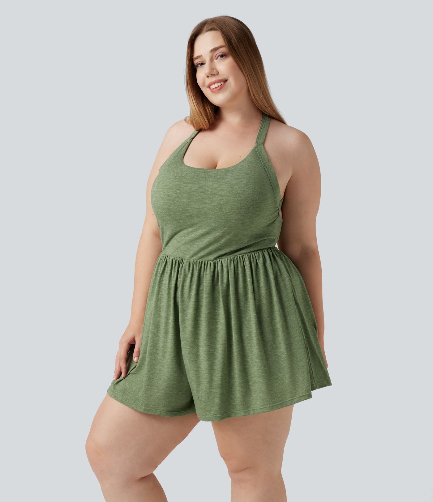 Combishort grande taille avec coussinets amovibles, poches et design accès facile Easy Peasy