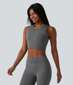 OneForm Seamless Flow Crop top casual dos nageur sans couture