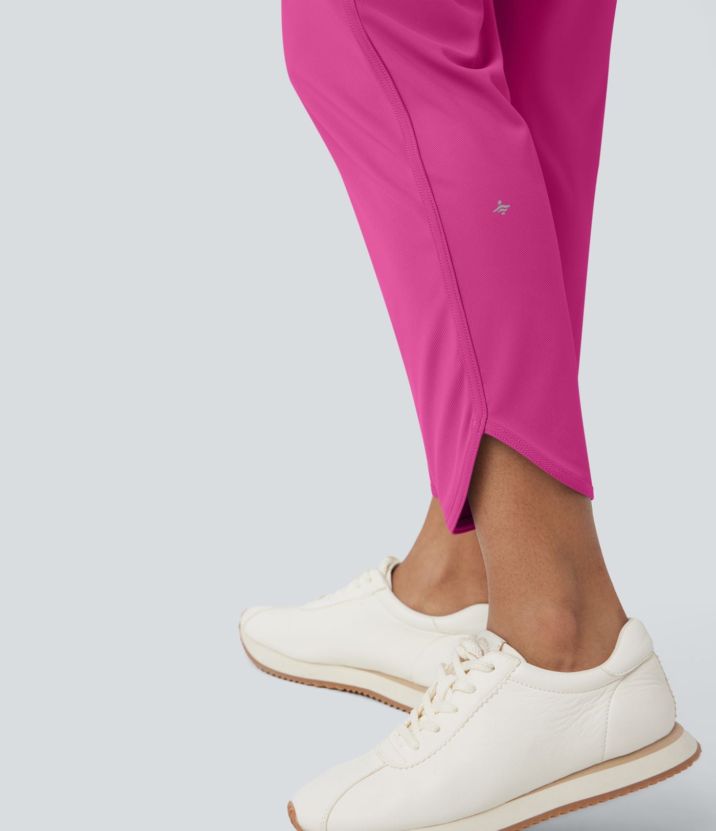 Pantalon de golf fuselé, taille mi-haute, cordon, ourlet courbé, séchage rapide, avec poches—UPF40+