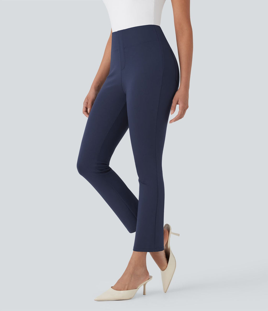 Pantalon de travail fuselé court taille haute Halara Flex™ avec poches