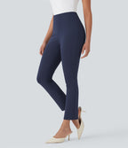 Pantalon de travail fuselé court taille haute Halara Flex™ avec poches