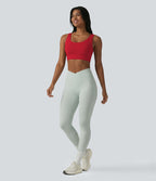 Brassière de sport Halara UltraSculpt™ maintien moyen dos nu avec boucle ajustable et brassière intégrée