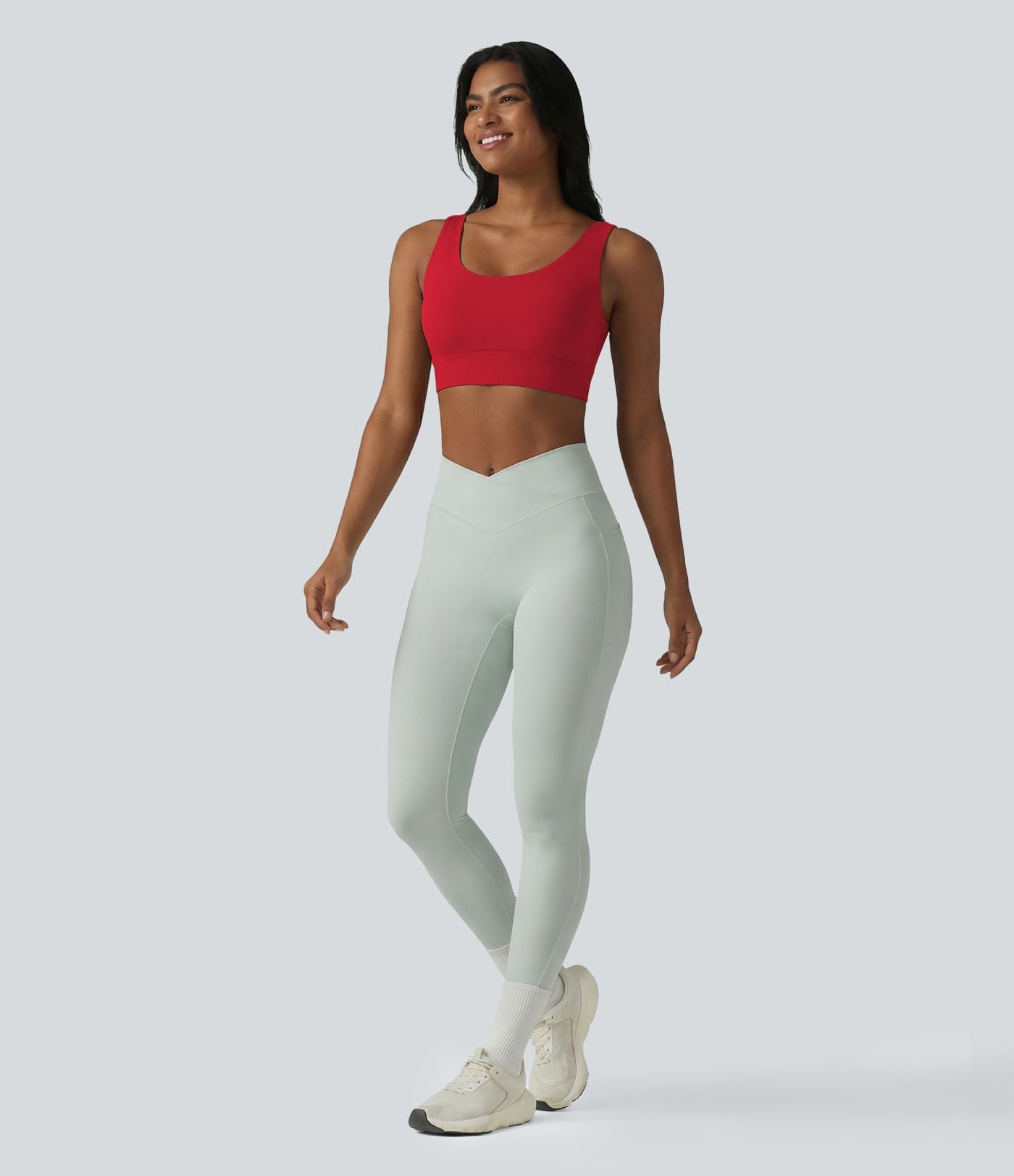 Brassière de sport Halara UltraSculpt™ maintien moyen dos nu avec boucle ajustable et brassière intégrée