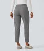 Pantalon de voyage fuselé taille haute séchage rapide avec poches