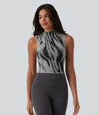 OneForm Débardeur de yoga sans couture col cheminée color block Seamless Flow