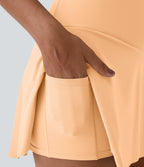Jupe de tennis mini 2-en-1 quotidienne SoftlyZero™ Airy avec croisement, poche latérale et effet frais InstantCool, Lucid, protection solaire UPF50+