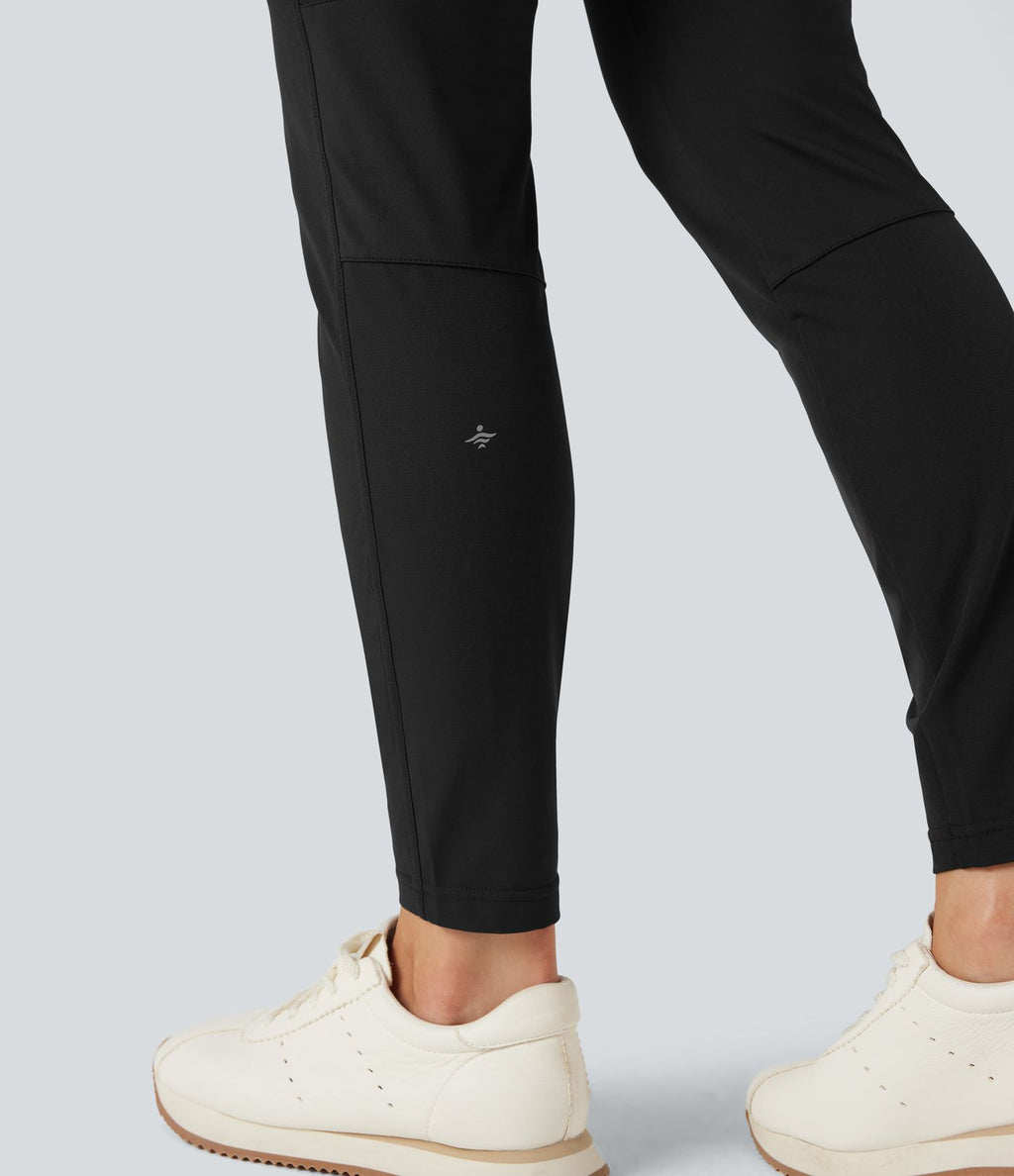 Pantalon de randonnée déperlant taille mi-haute avec poches zippées