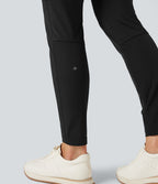 Pantalon de randonnée déperlant taille mi-haute avec poches zippées