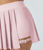Breezeful™ Mini Jupe Soirée Plissée 2 en 1 Taille Haute Poche Latérale Boucle Réglable Séchage Rapide