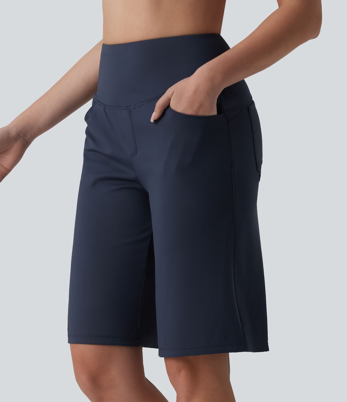 Short de yoga SoftlyZero™ Airy ample gainant taille haute effet frais InstantCool avec poches