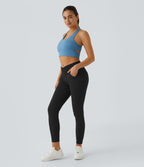 Halara Flex™ Jegging Travail Taille Haute Croisé Poches Multiples Tricot Extensible