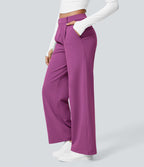 Pantalon tailleur Halara Flex™ DayStretch coupe droite taille haute avec poches