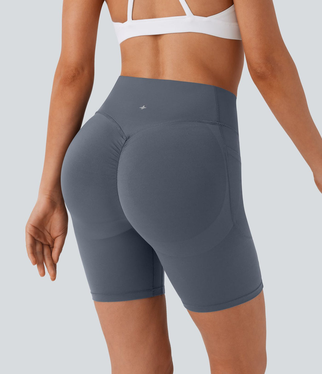 Legging de yoga gainant taille haute chiné à séchage rapide avec poches Halara UltraSculpt™