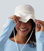 Chapeau de soleil large bord réglable - UPF40+