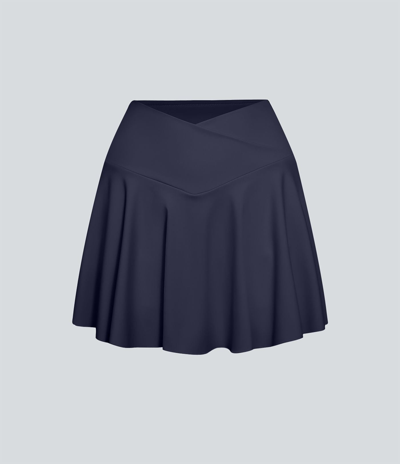 Jupe de tennis SoftlyZero™ Airy taille haute confortable 2-en-1 poches latérales croisées évasée effet frais