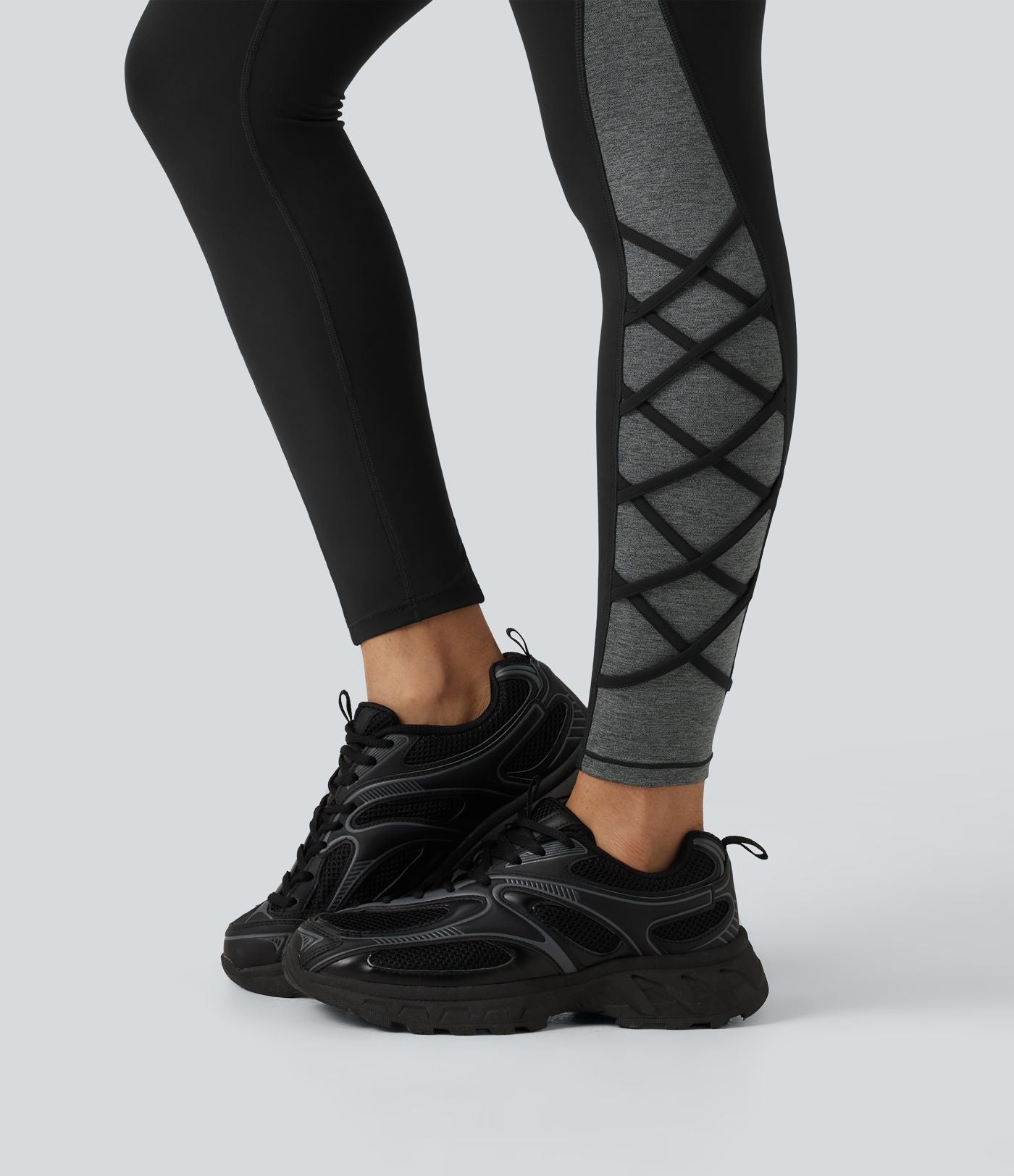 Legging de yoga Halara UltraSculpt™ taille haute gainant color block avec poches