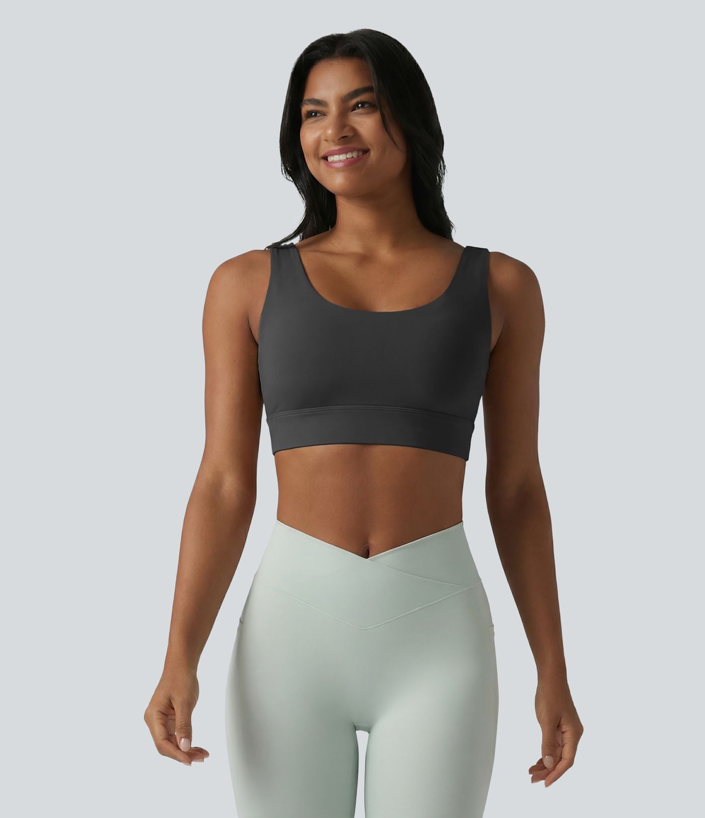 Brassière de sport Halara UltraSculpt™ maintien moyen dos nu avec boucle ajustable et brassière intégrée