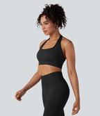 Brassière de sport yoga maintien léger col américain sans couture OneForm Seamless Flow