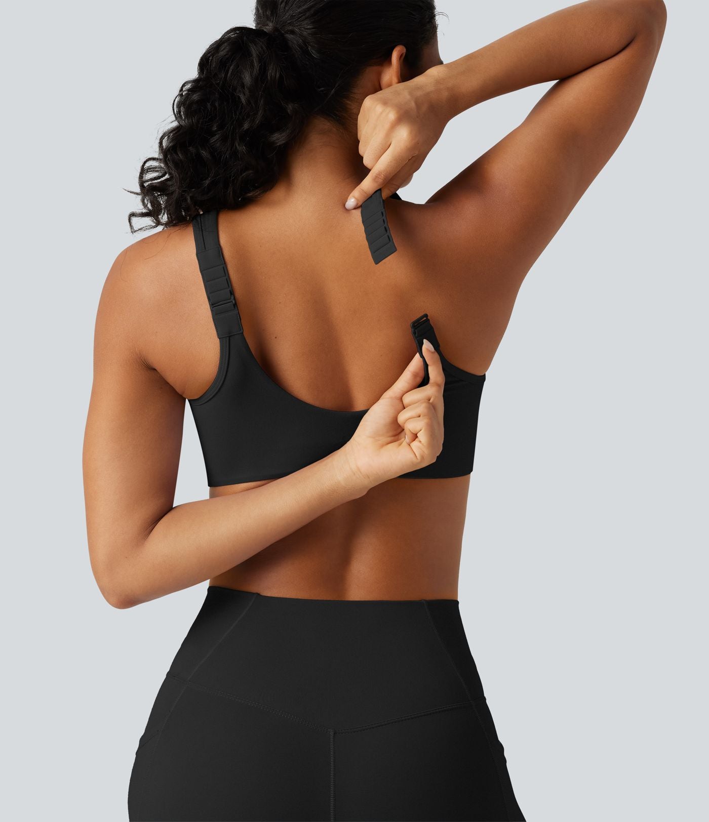 Brassière de yoga Halara UltraSculpt™ maintien moyen zippée avec coussinets amovibles
