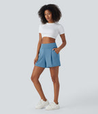 Short de travail large taille haute DayStretch avec poches