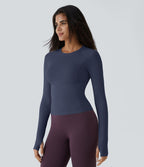 Top Sport Yoga Uni Trous pour les Pouce