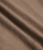 Jupe mi-longue évasée daim taille haute avec poches