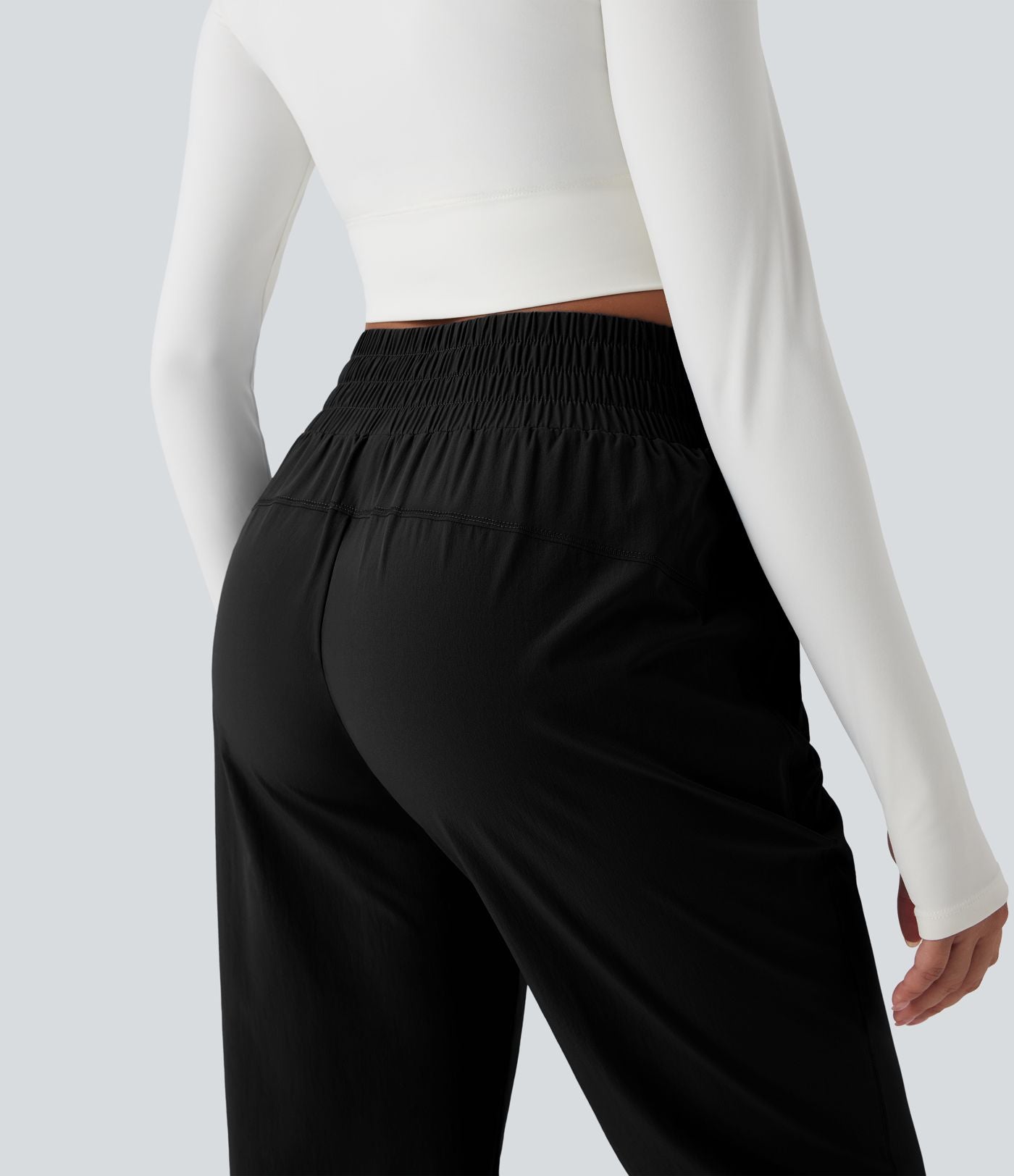 Jogging randonnée taille haute poches zippées