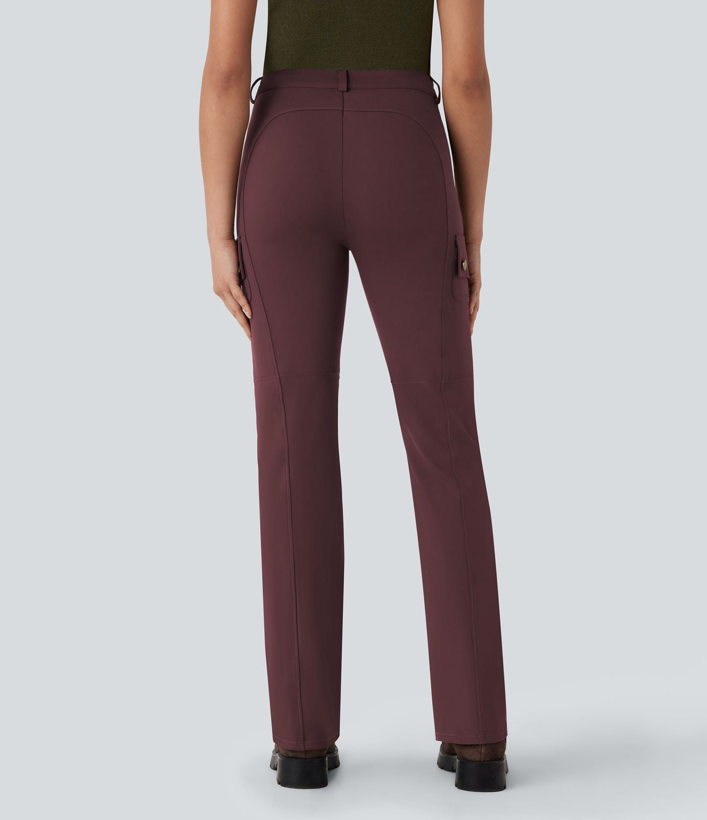 Pantalon cargo bootcut randonnée taille moyenne DayStretch avec poches