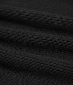 Top tricot col rond nœud latéral manches longues