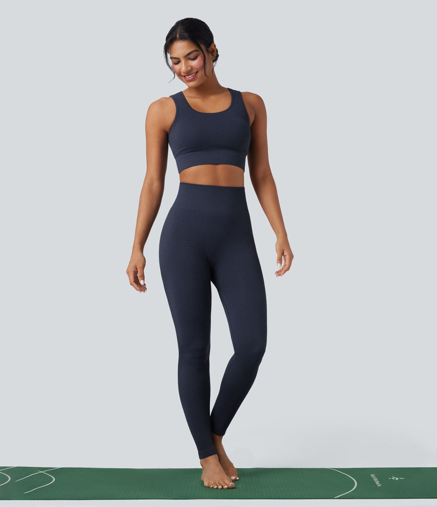 OneForm Seamless Flow Legging 7/8 yoga gaufré taille haute