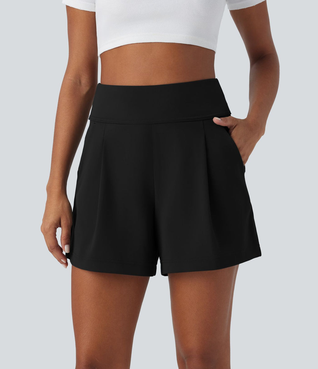 Short de travail large taille haute DayStretch avec poches