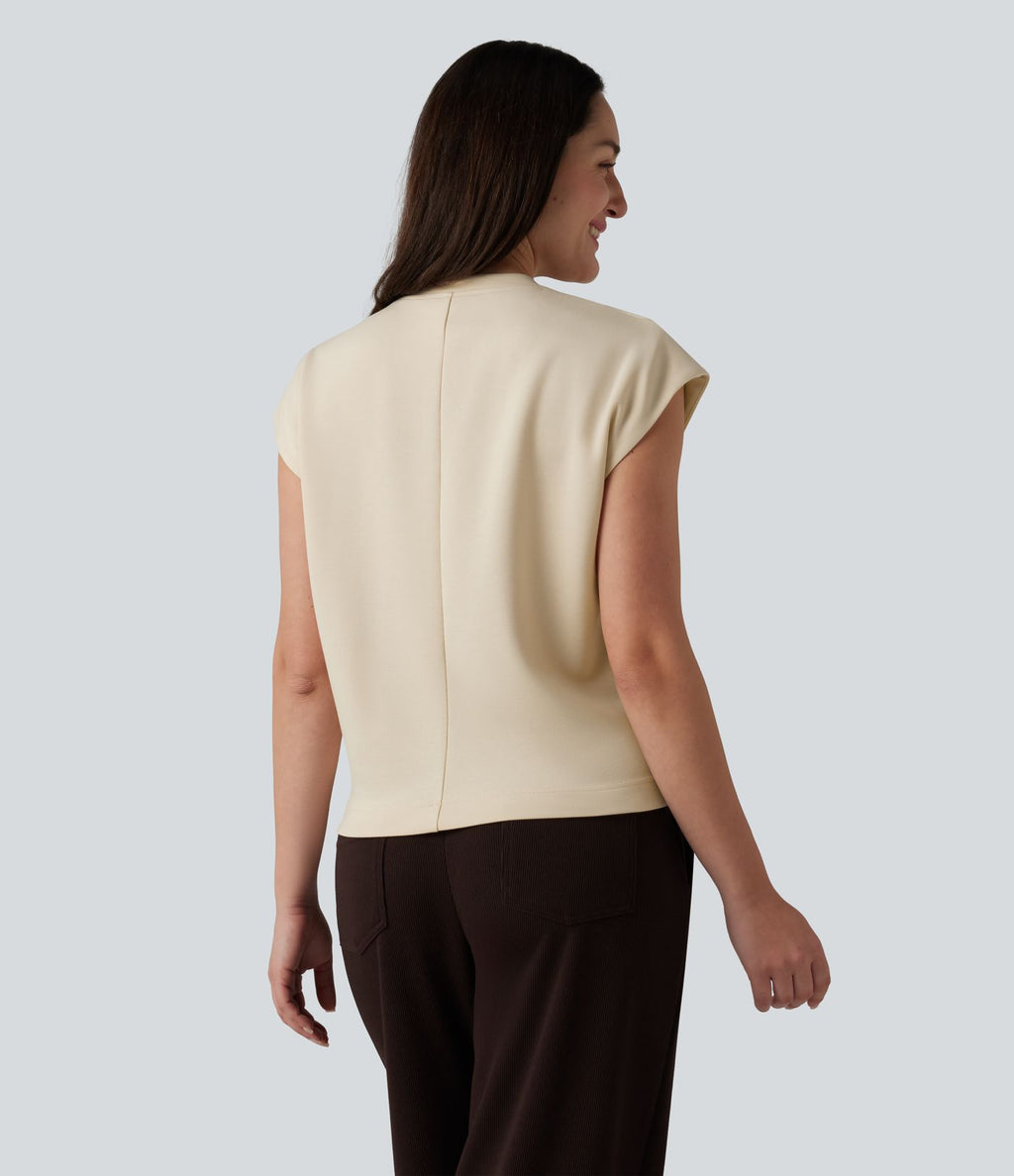 T-shirt casual col rond manches courtes