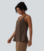 Débardeur casual col U coupe ample