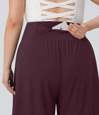 Bermuda de yoga grande taille SoftlyZero™ Airy taille haute effet frais InstantCool avec poches