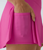 Jupe de tennis SoftlyZero™ Airy 2-en-1 avec poches latérales croisées effet frais InstantCool, Lucid, longueur allongée