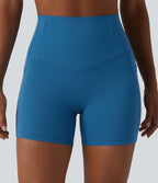 Short cycliste de yoga ventre plat Halara UltraSculpt™, taille haute, anti-roulis, 12,5 cm, avec poches