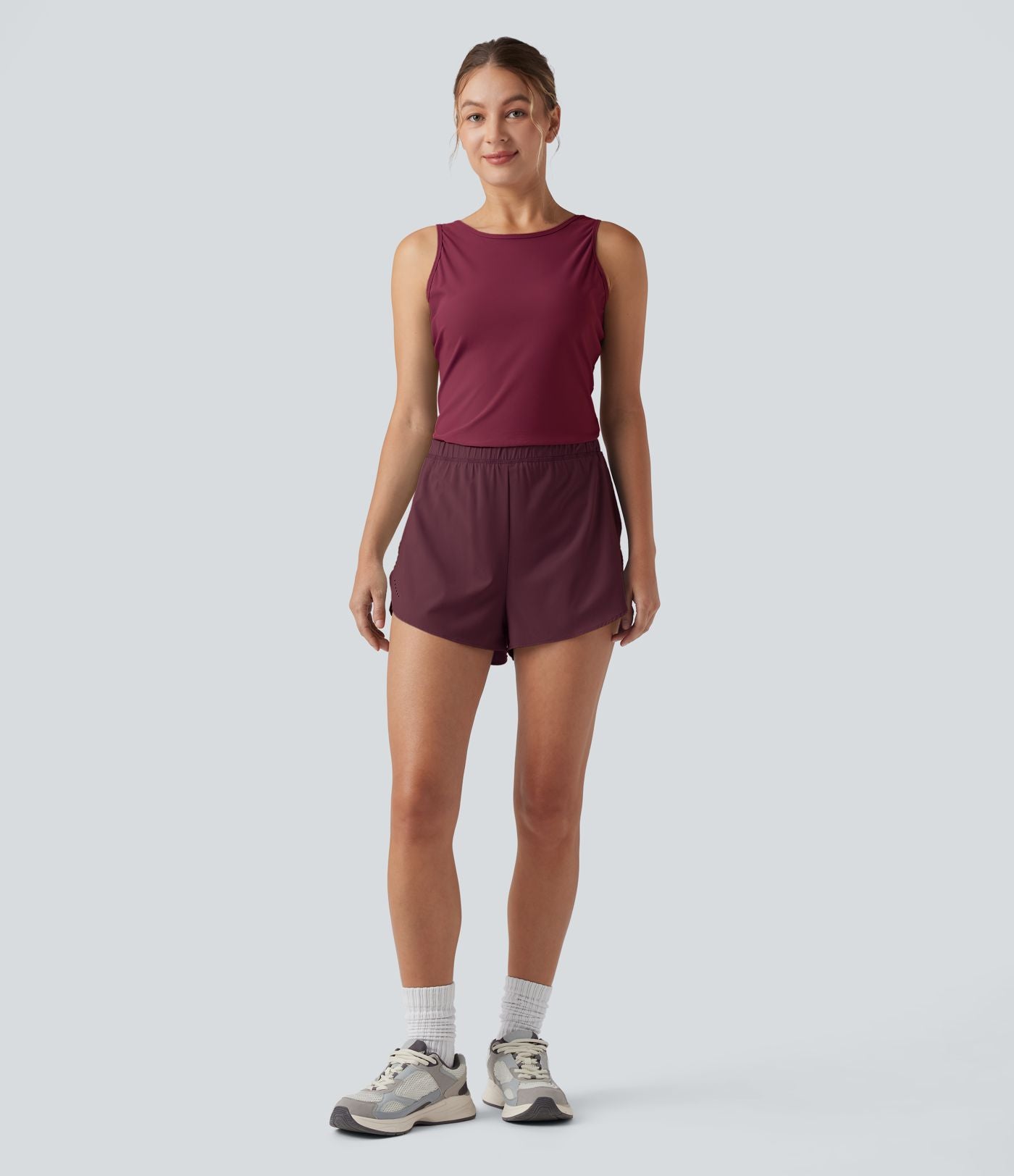 Combi-short running 2-en-1 dos nu réfléchissant séchage rapide avec poches latérales - Édition Easy Peasy - UPF50+