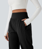 Jogging randonnée taille haute poches zippées