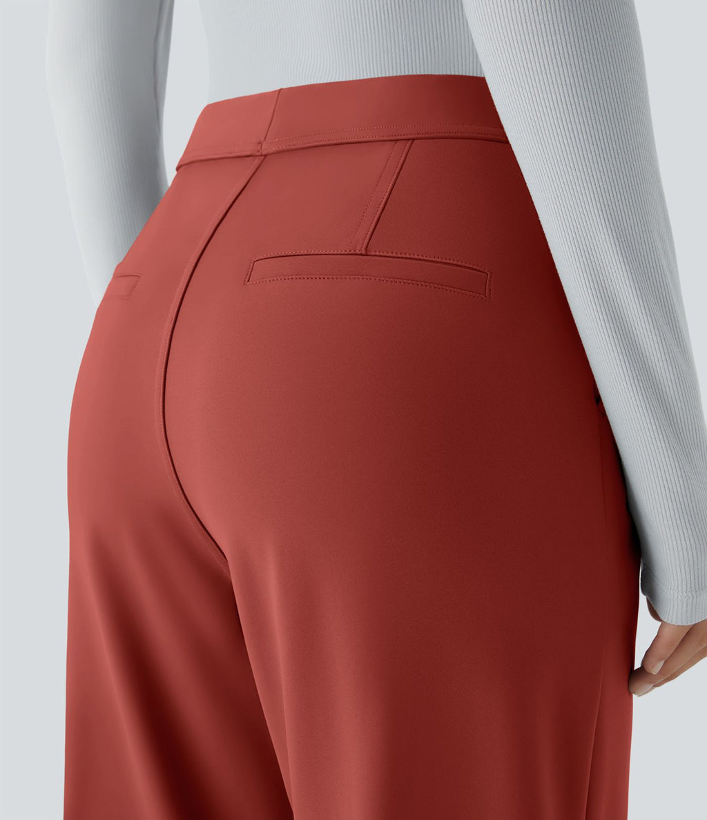Pantalon tailleur évasé taille haute Halara Flex™ DayStretch avec poches