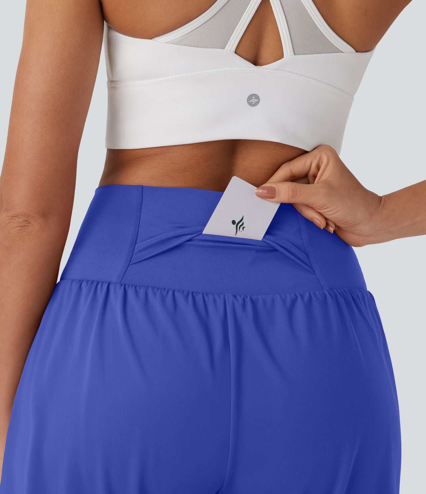 Short de yoga SoftlyZero™ Airy 2-en-1 taille très haute avec poches et effet frais InstantCool 17,5 cm
