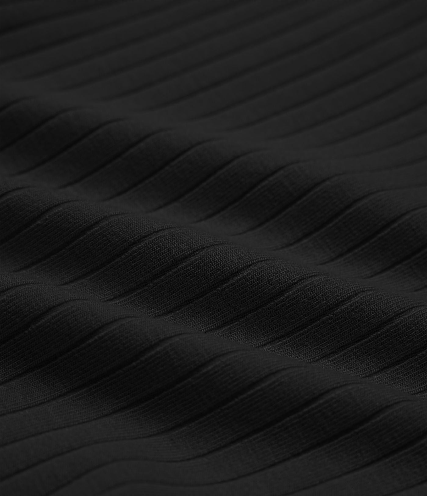 Pantalon décontracté maille côtelée taille haute avec poches