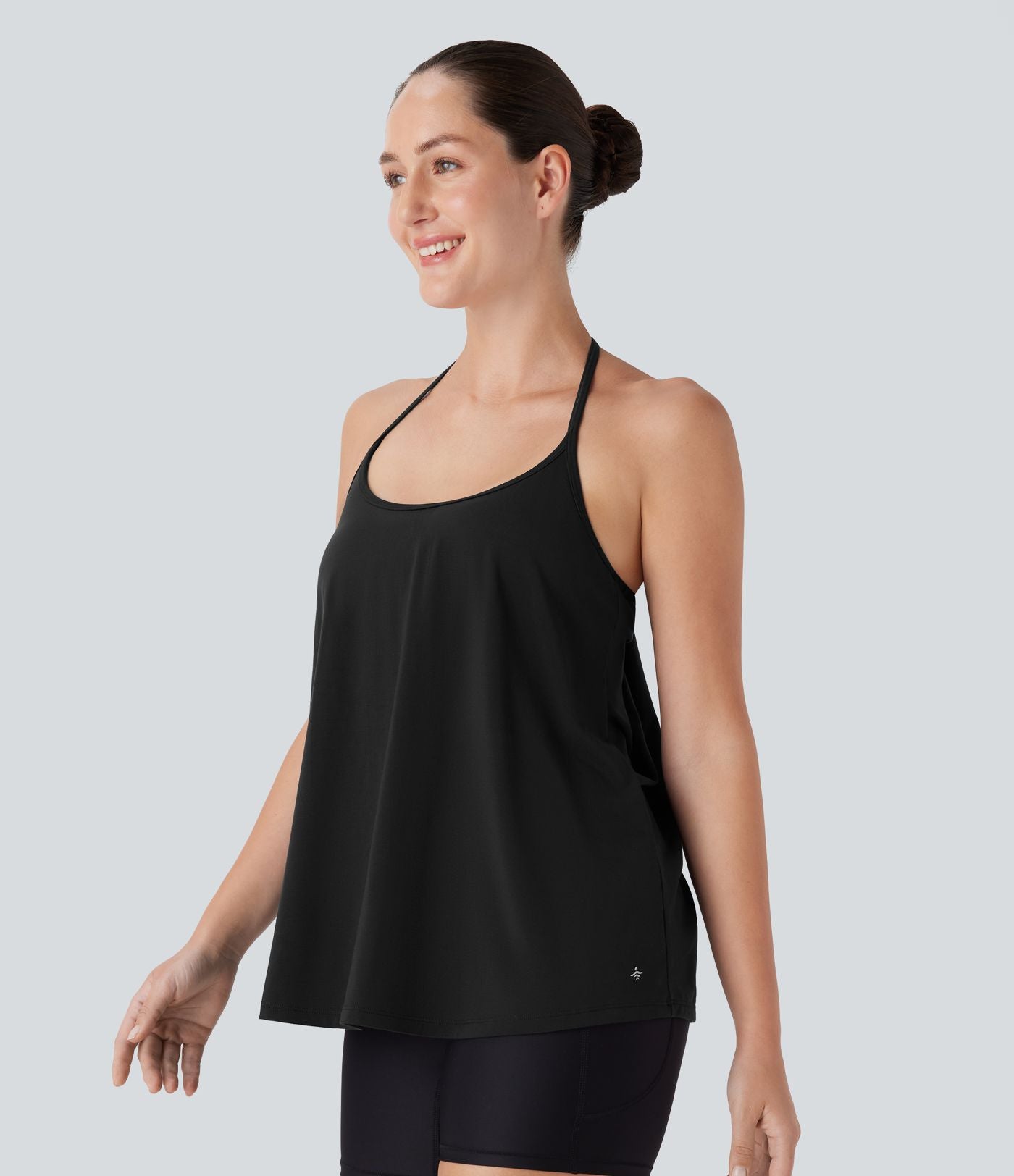 Softlyzero™ Airy Haut de yoga dos nu à encolure américaine sensation fraîcheur-UPF50+