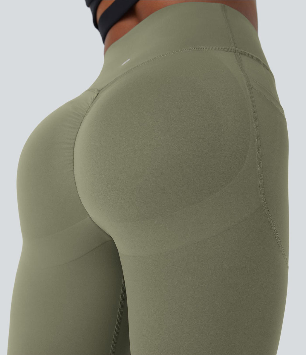 Legging d'entraînement gainant galbant taille haute avec effet scrunch et poches Halara UltraSculpt™