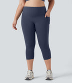 Jupe-short de tennis courte 2-en-1 gainante taille haute avec poches