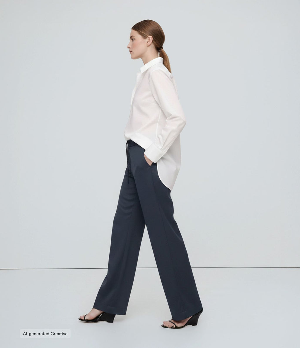 Pantalon tailleur évasé taille mi-haute Halara Flex™ DayStretch avec zip latéral et poches