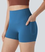 Short cycliste 7,5 cm d'entraînement gainant taille haute avec poches Halara UltraSculpt™