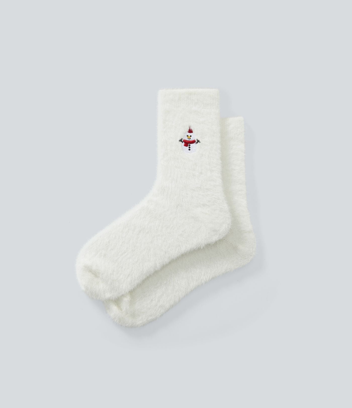 Lot de 3 paires de chaussettes Fausse Fourrure de Noël