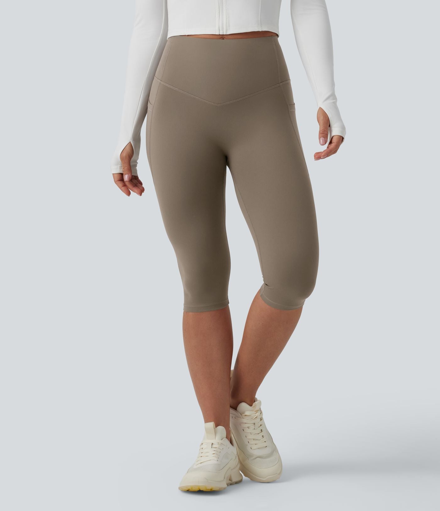Legging sculptant d'entraînement corsaire Halara UltraSculpt™ taille haute galbant gainant avec poches